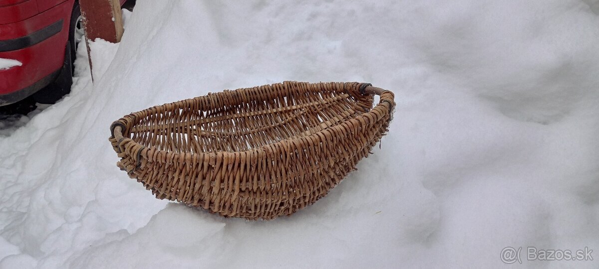 Predám staré drevené prútené opalky, košíky - 2