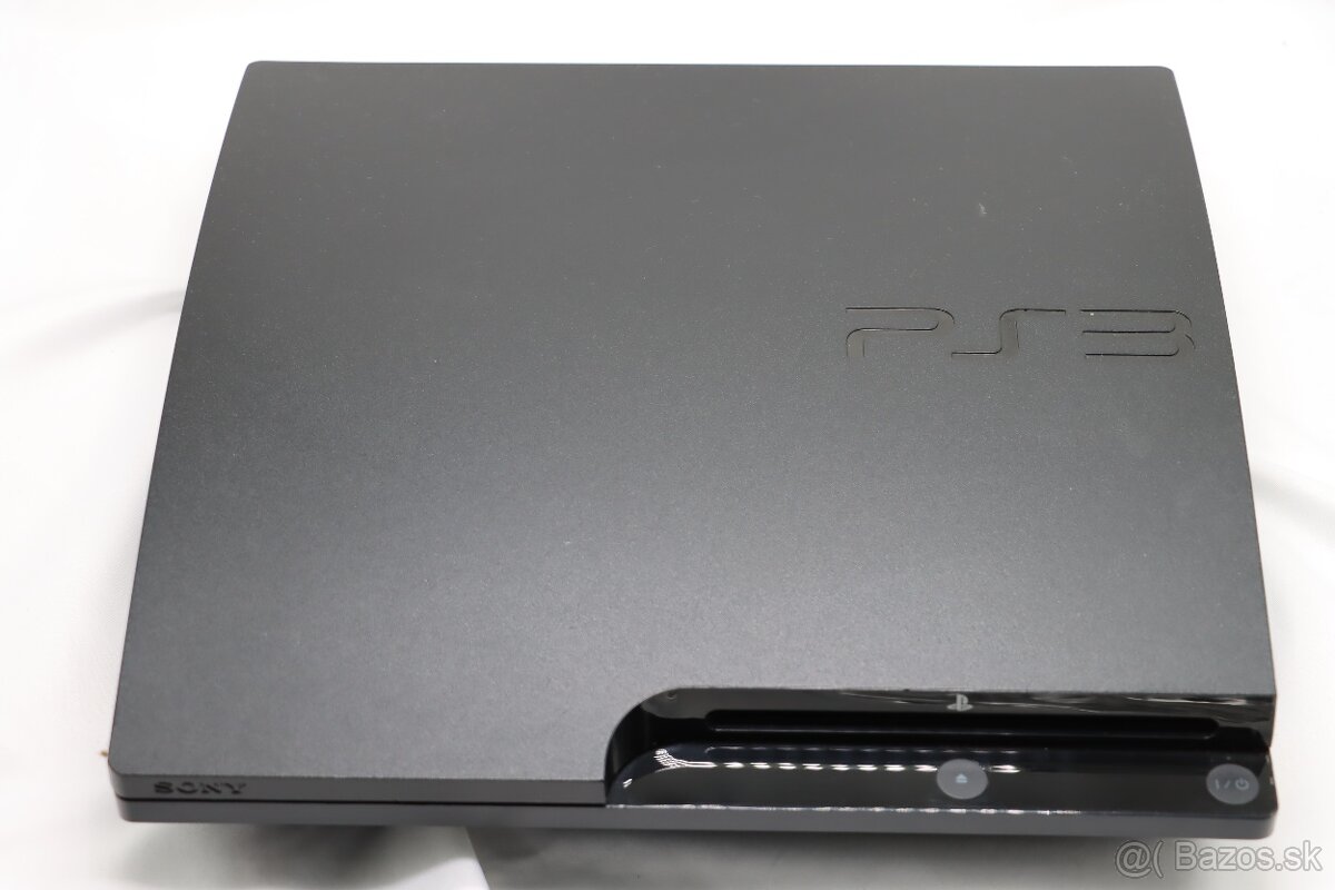 PS3 Slim CECH-3004B 320GB + originál ovládač + káble - 2