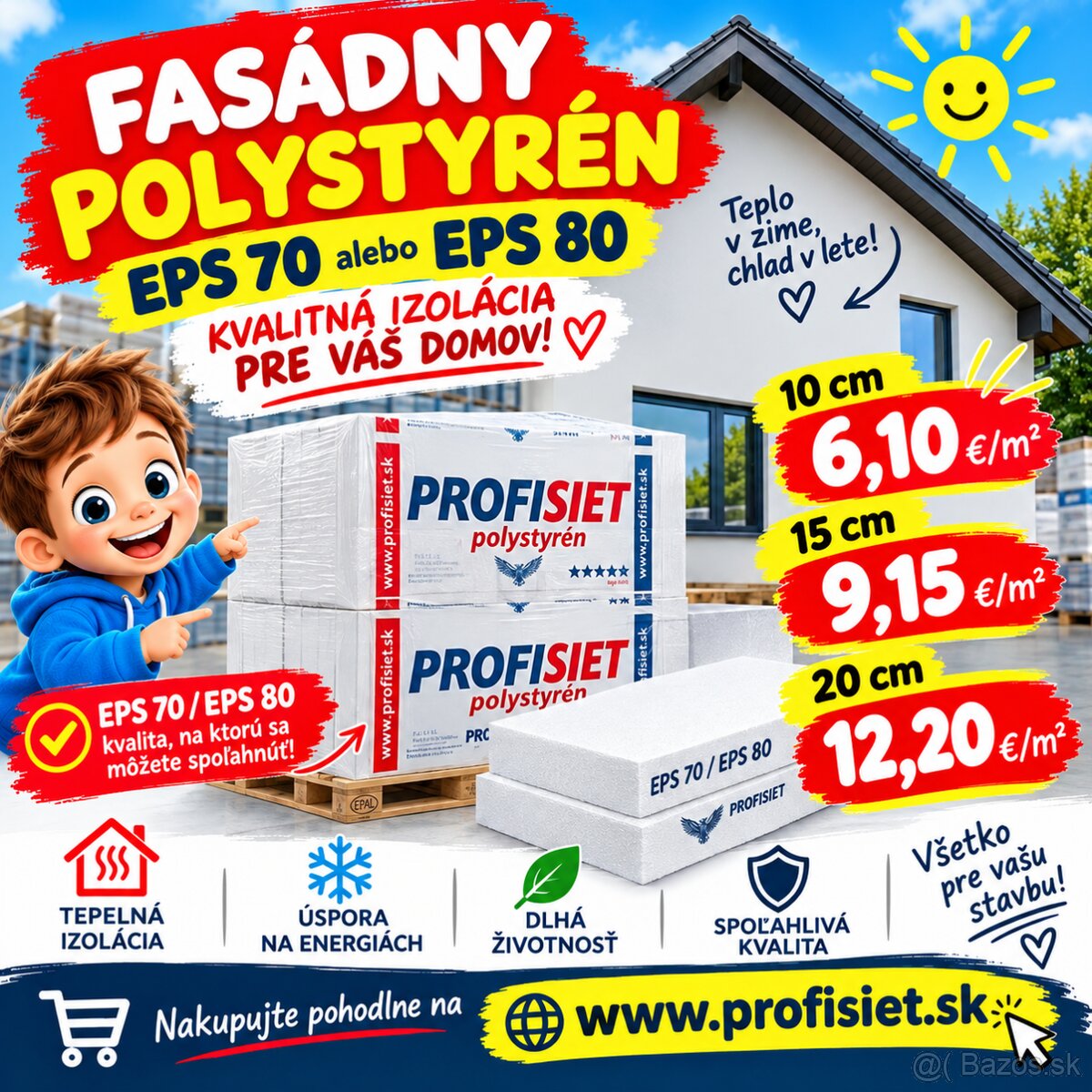 Polystyrén fasádny EPS 10cm - 2