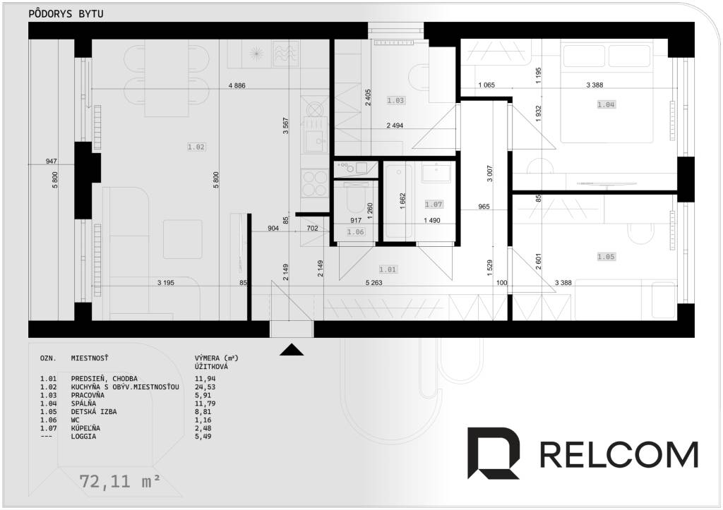 NA PREDAJ,4-izbový byt Košice - Západ - Michalovská ul. - 2