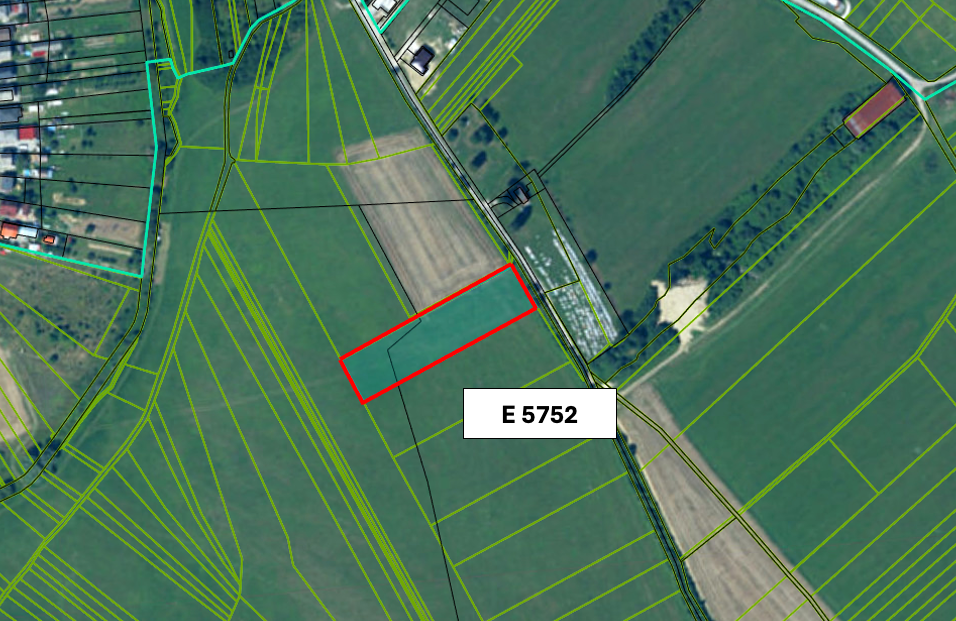 Rožňová, Bošianska Neporadza – 342 m2 ORNÁ PÔDA a LES - 2