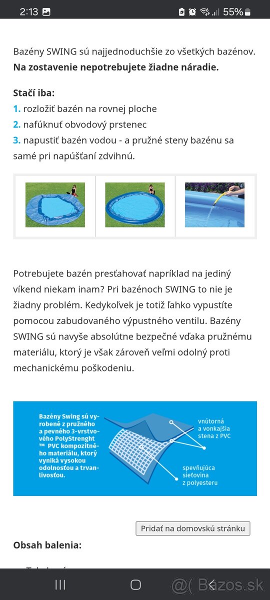 Predám nový bazen - 2