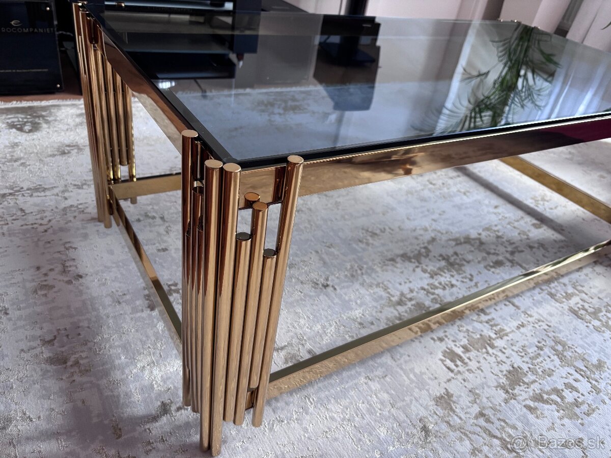 Konferenčný stolík - art deco - 2