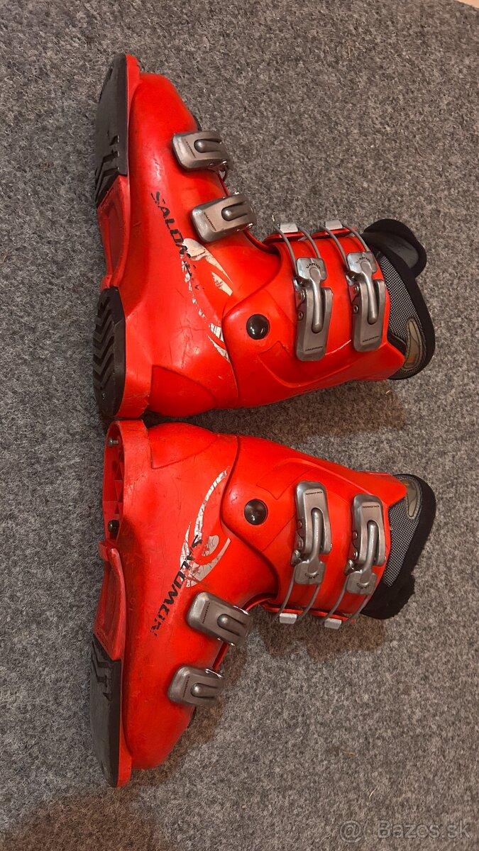 Detské lyžiarky Salomon - červené - 2
