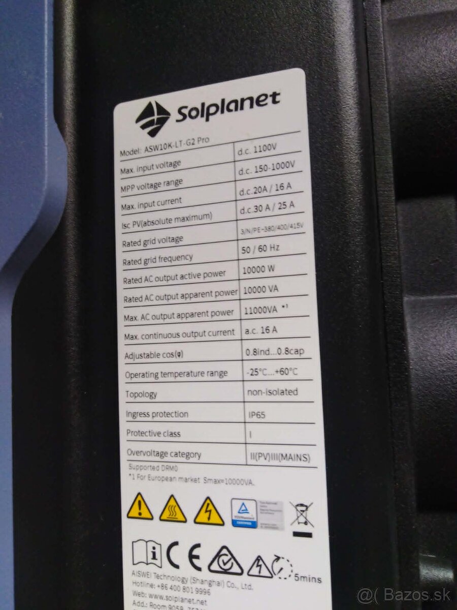 Sieťovy menič PV Solplanet - 2