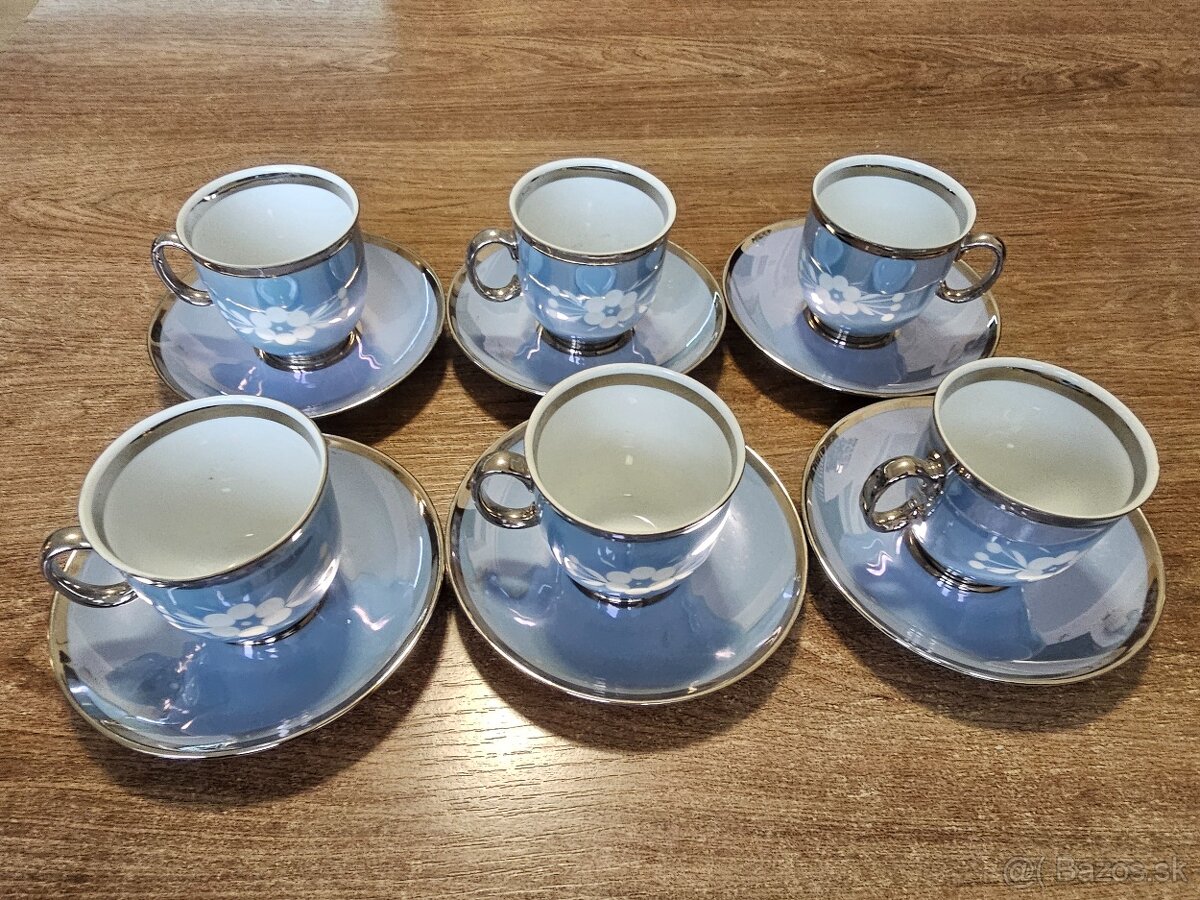 Kávová porcelánová suprava. - 2