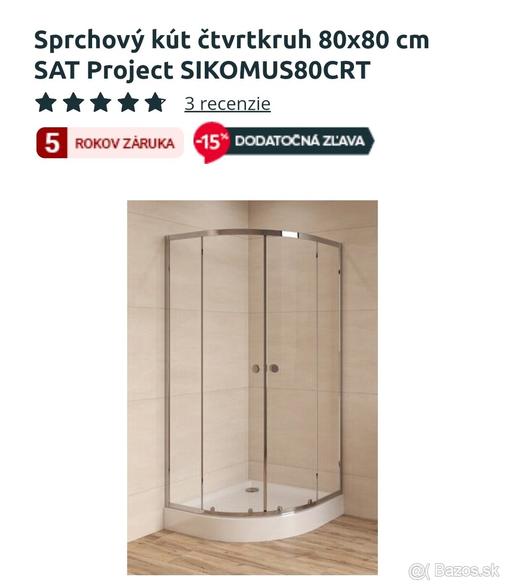 Sprchovy kut / mramorova vanicka - 2