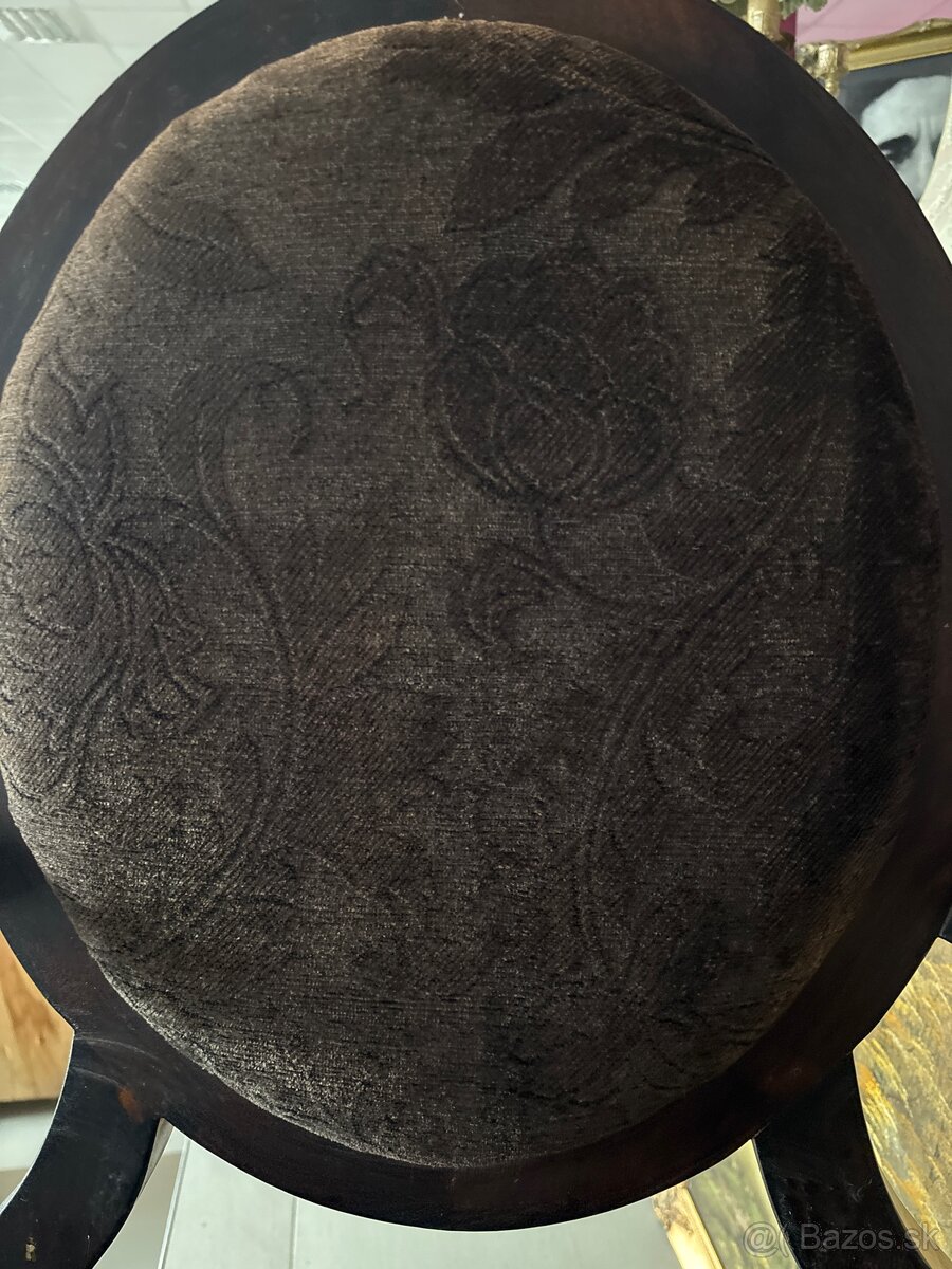 Elegantná starožitná stolička z 40.–50. rokov - 2