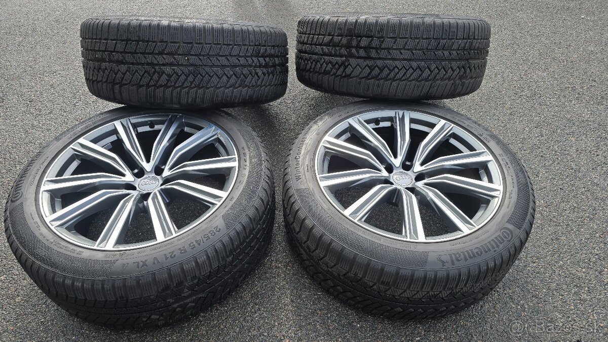 21"alu design AUDI Q8 se zimními pneu 285/45R21 Continental - 2
