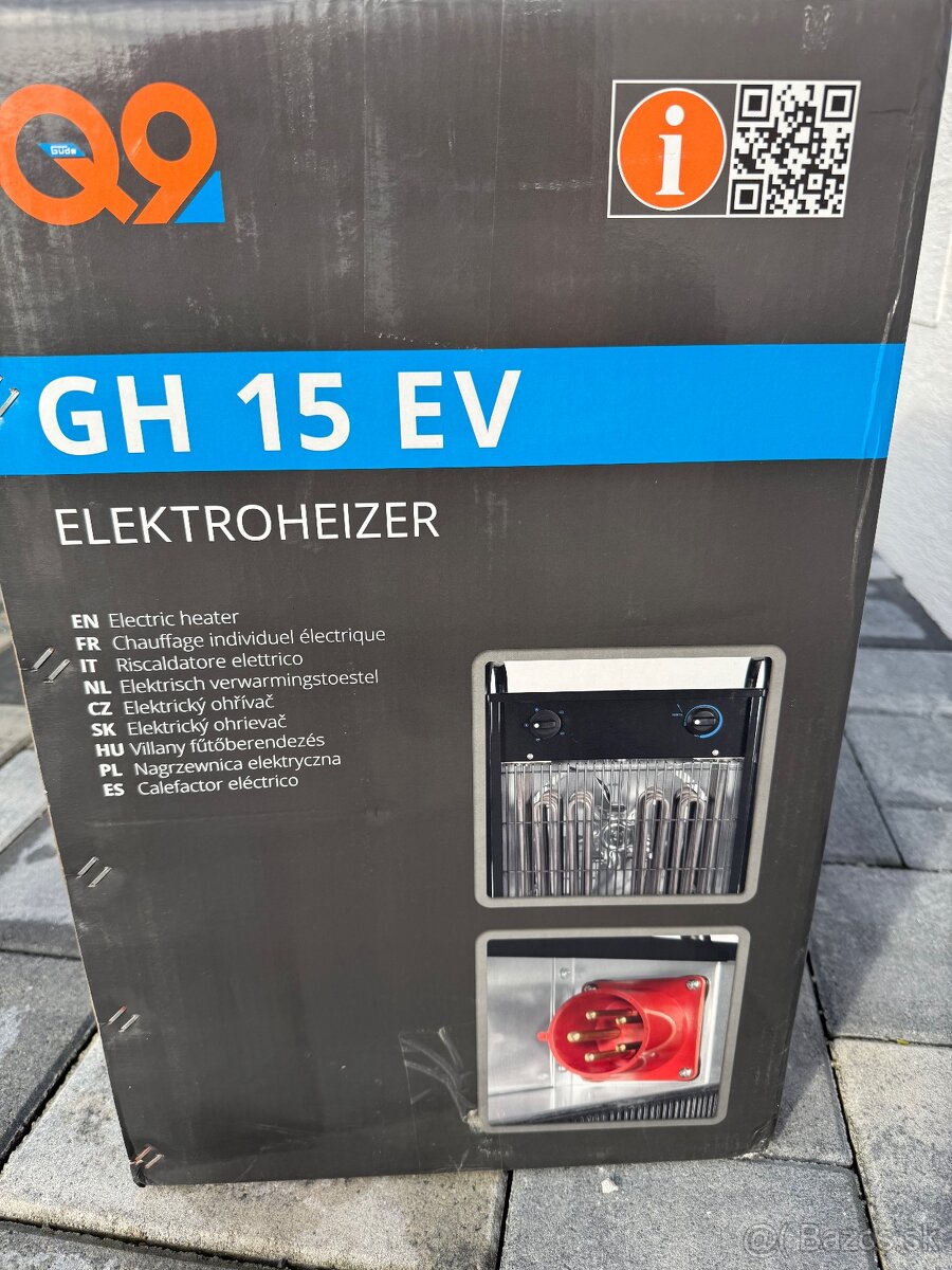 Elektrický ohrievač Gude 15 kW GH 15 EV Güde 400V - 2