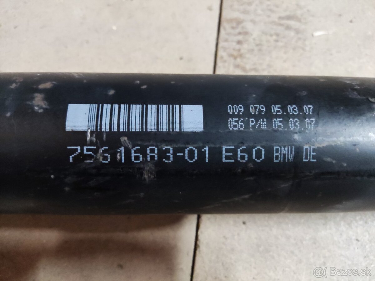 Predam zadný diferenciál a kardan z bmw e60 520d manual - 2