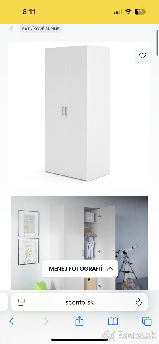 Šatníková skriňa - 2