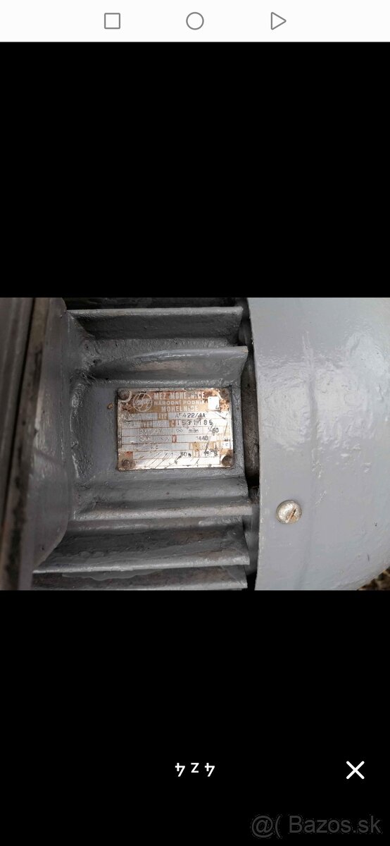 prirubovy el. motor 3 kW 1440ot/min. - 2