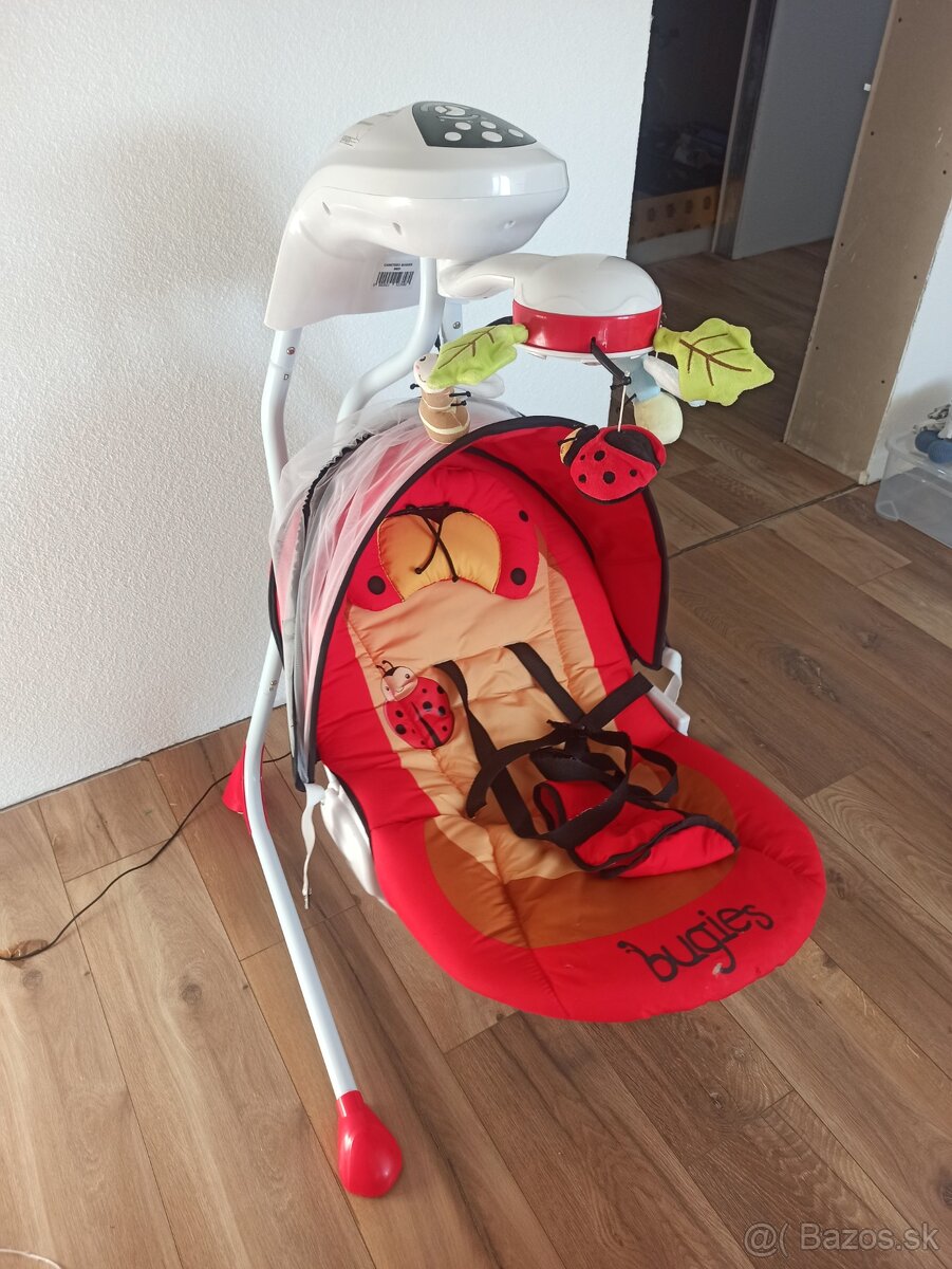 Detská hojdačka CARETERO Bugies red - 2