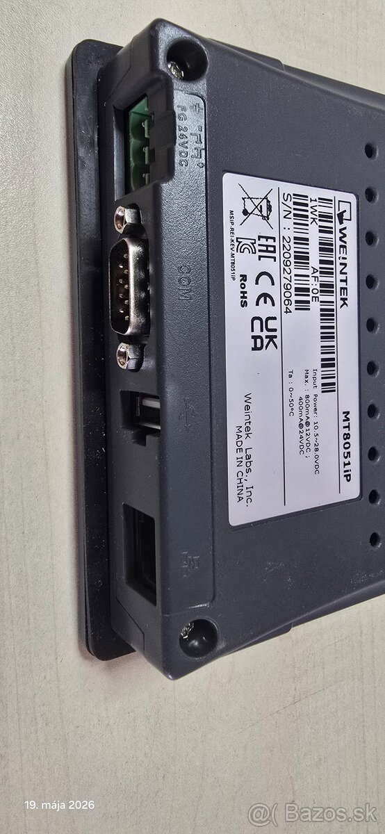 Predám HMI panel Weintek MT8052iP. - 2