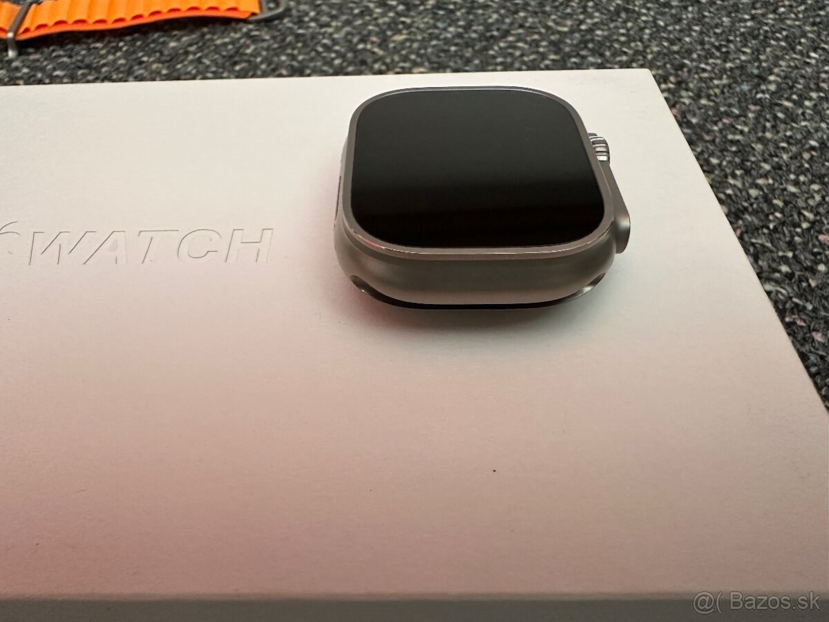 Apple watch ultra titanium case orange alpine loop - 2