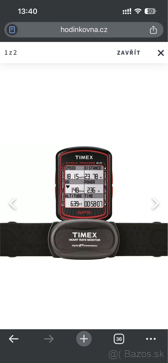 Cyklopočítač TIMEX cycle trainer 2.0 - 2