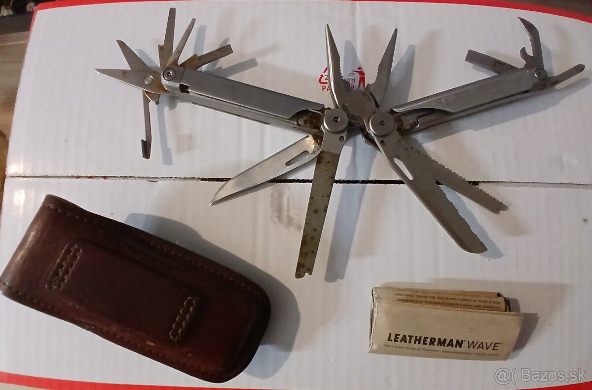 Leatherman, multifunkčný nožík, bičak. - 2