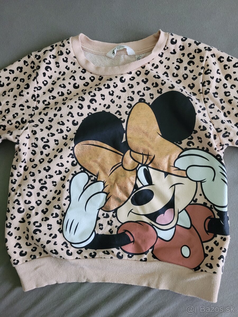 Mikina s potlačou H&M-veľ,122/128 - super stav - 2