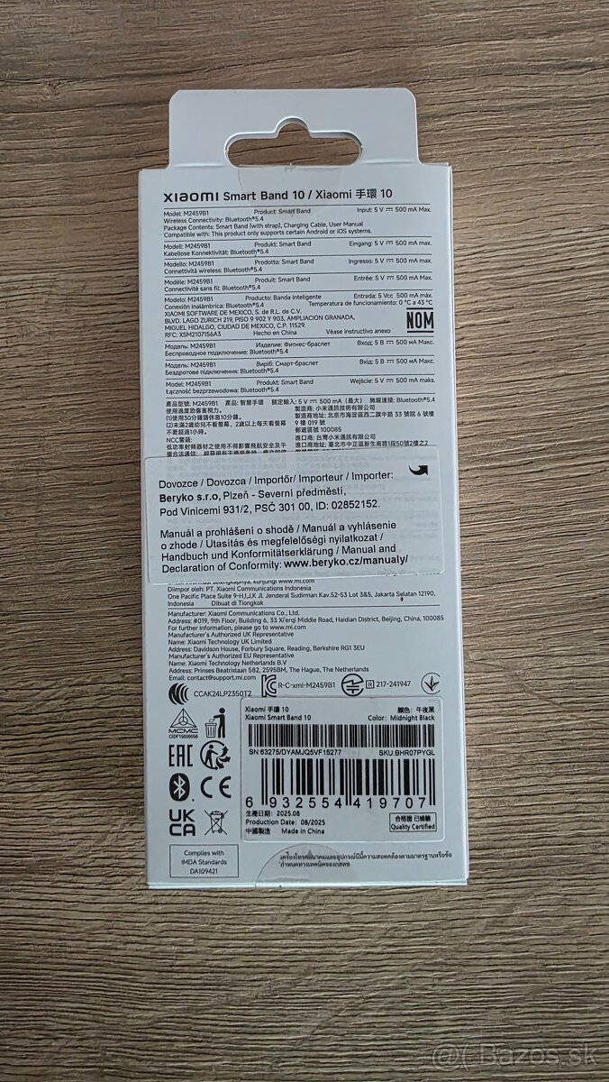 Predám Xiaomi Smart band 10 - 2