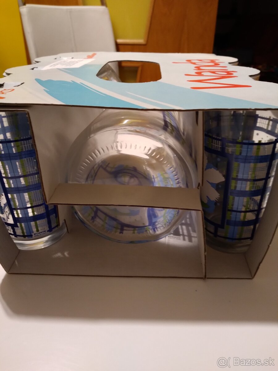 Sada 6 pohárov a džbán - 2