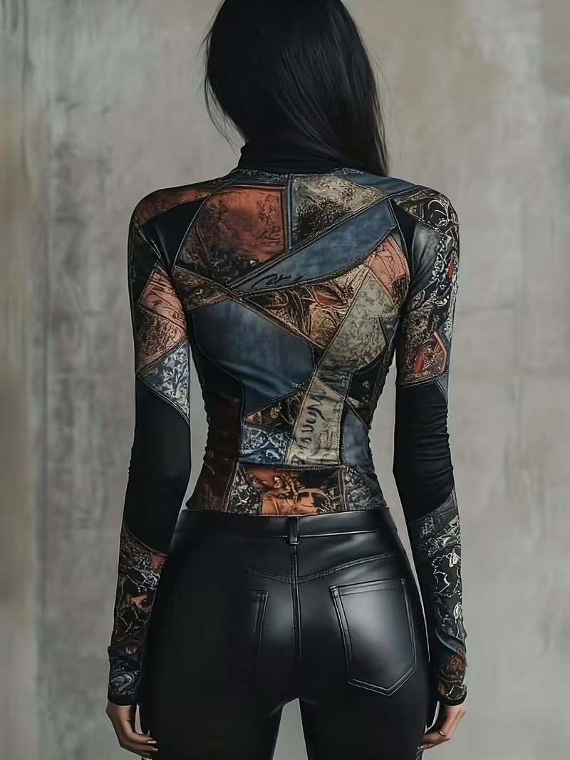 prekrásne Vintage tričko S - 2