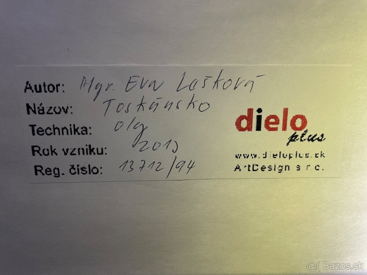Obraz Toskánsko - olejomaľba - 2