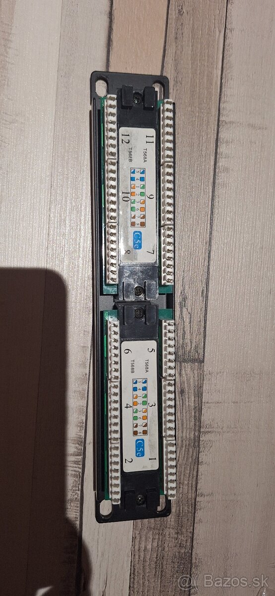 Patch Panel 12Port Cat 5e - 2