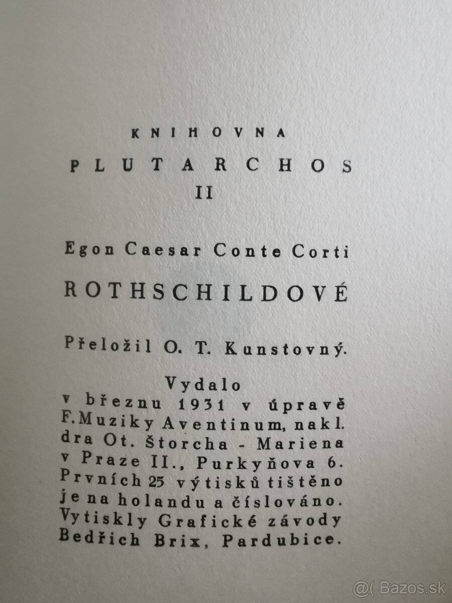 Rotschildove 1931 - 2