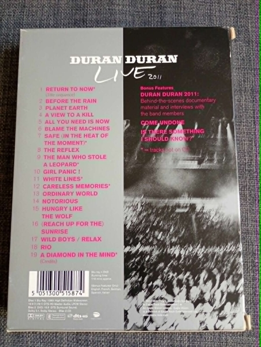 Predám duran duran dvd/cd Diamond in the mind - 2