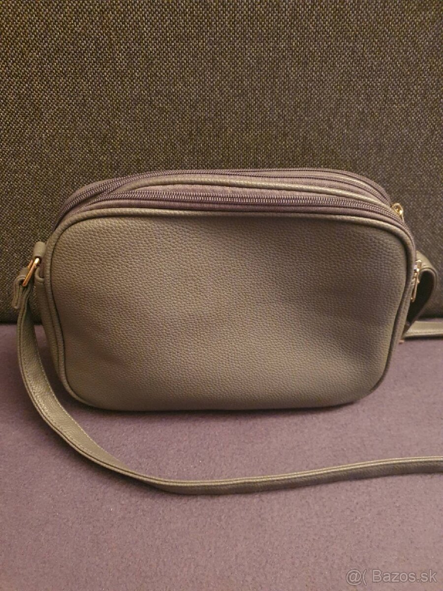 tmavošedá crossbody kabelka, nová - 2