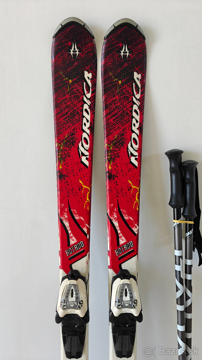 LYŽE NORDICA HOTROD JR 140CM + LYŽIARKY NORDICA 40EUR - 2