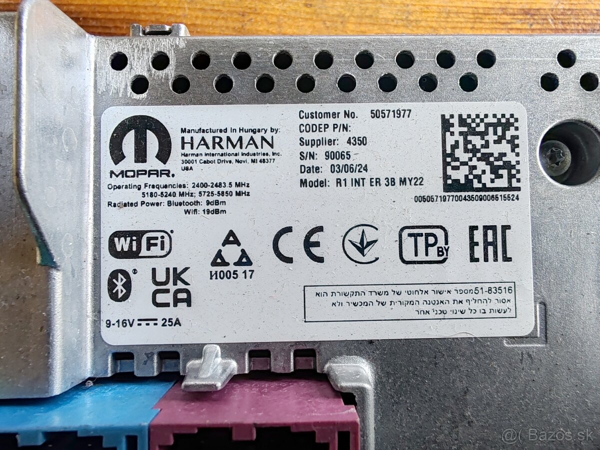 Alfa Romeo Tonale Rádio/CD/DVD/GPS modul - 2