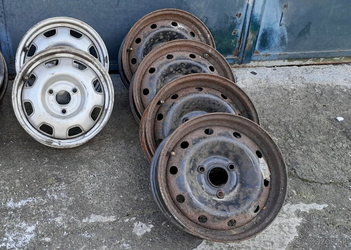 Disky trojdierové 3x98 a puklice - 2