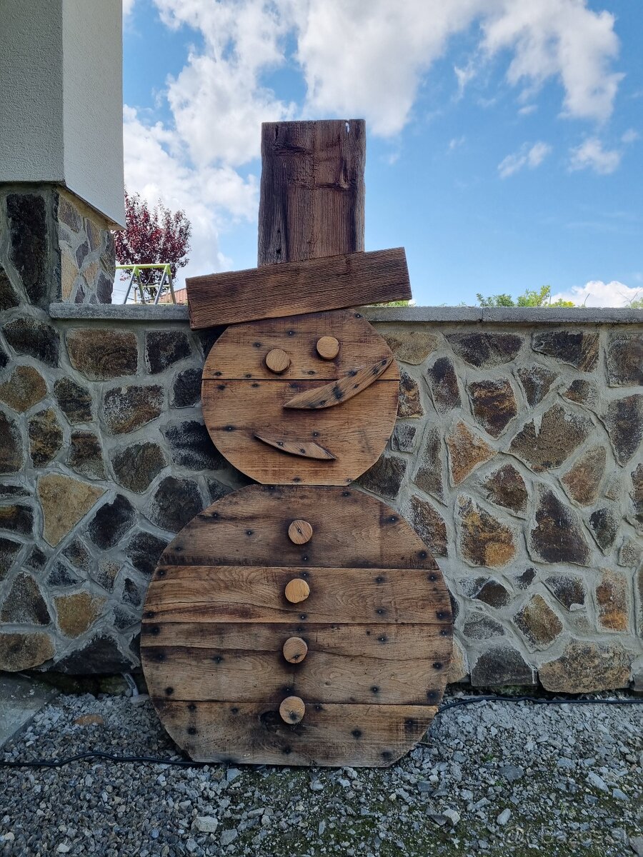 Vianočná dekoracia snehuliak - 2