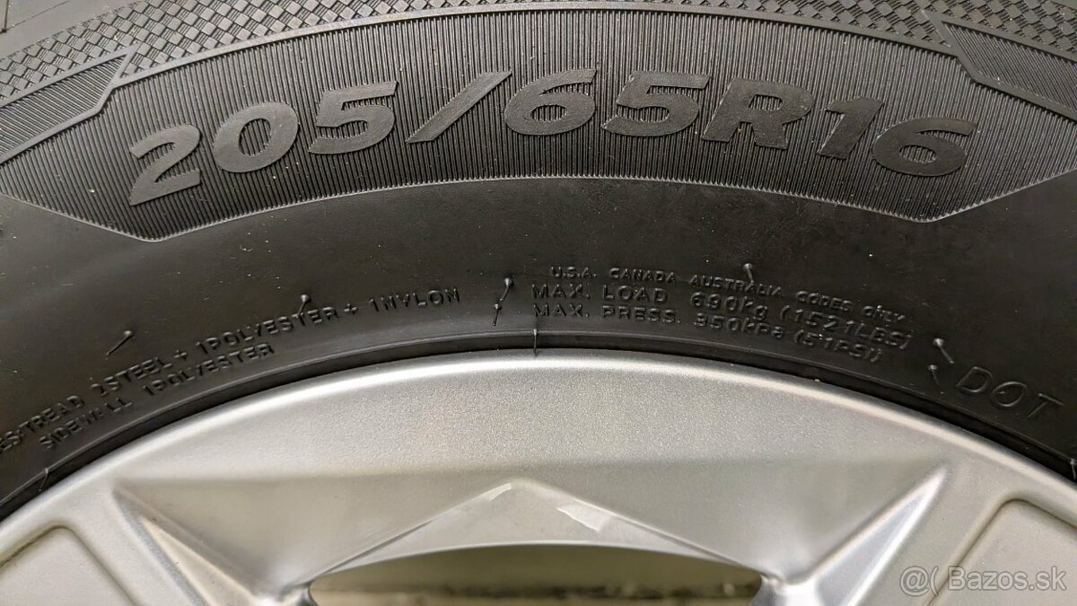 BMW hlinikove disky 7Jx16 5x112 ET41s pneu - 2