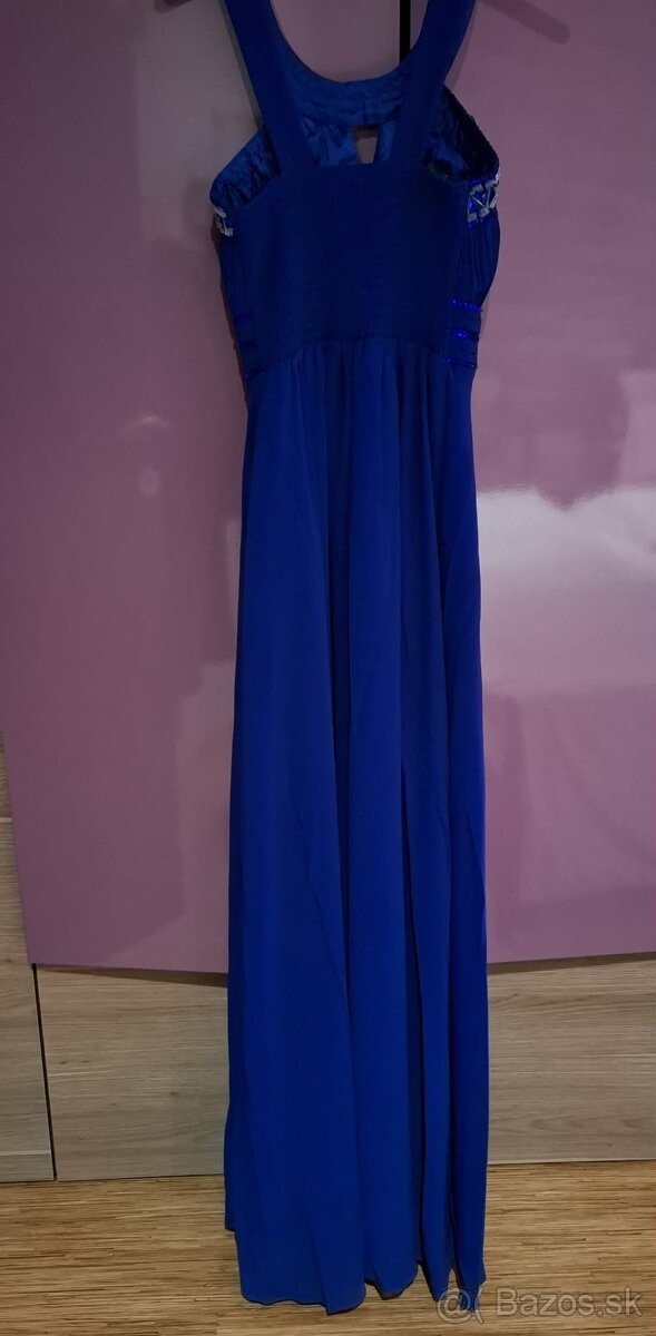 Spoločenské modré šaty - 2