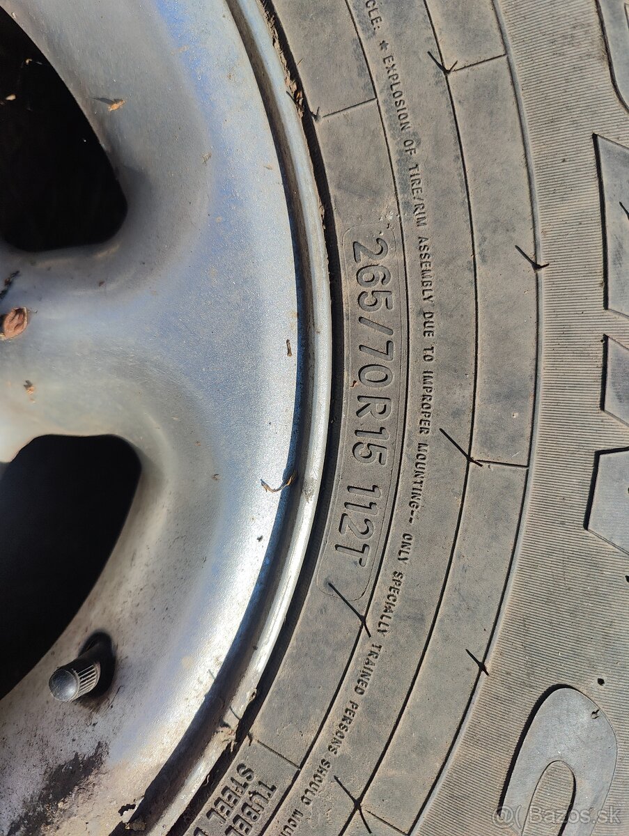 Predám kolesá R15 6x139,7 - 2