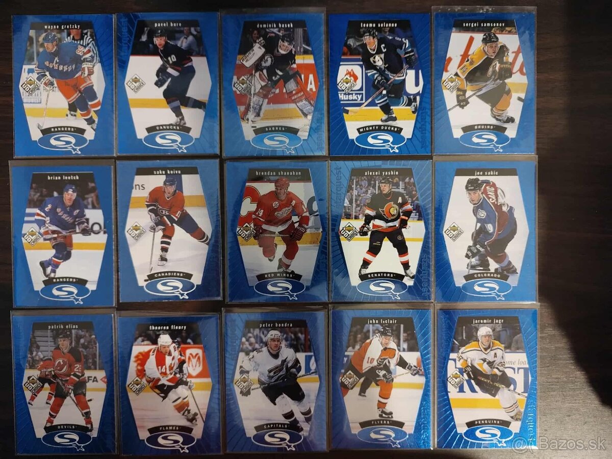 Predám hokejové kartičky Starquest blue set - 2