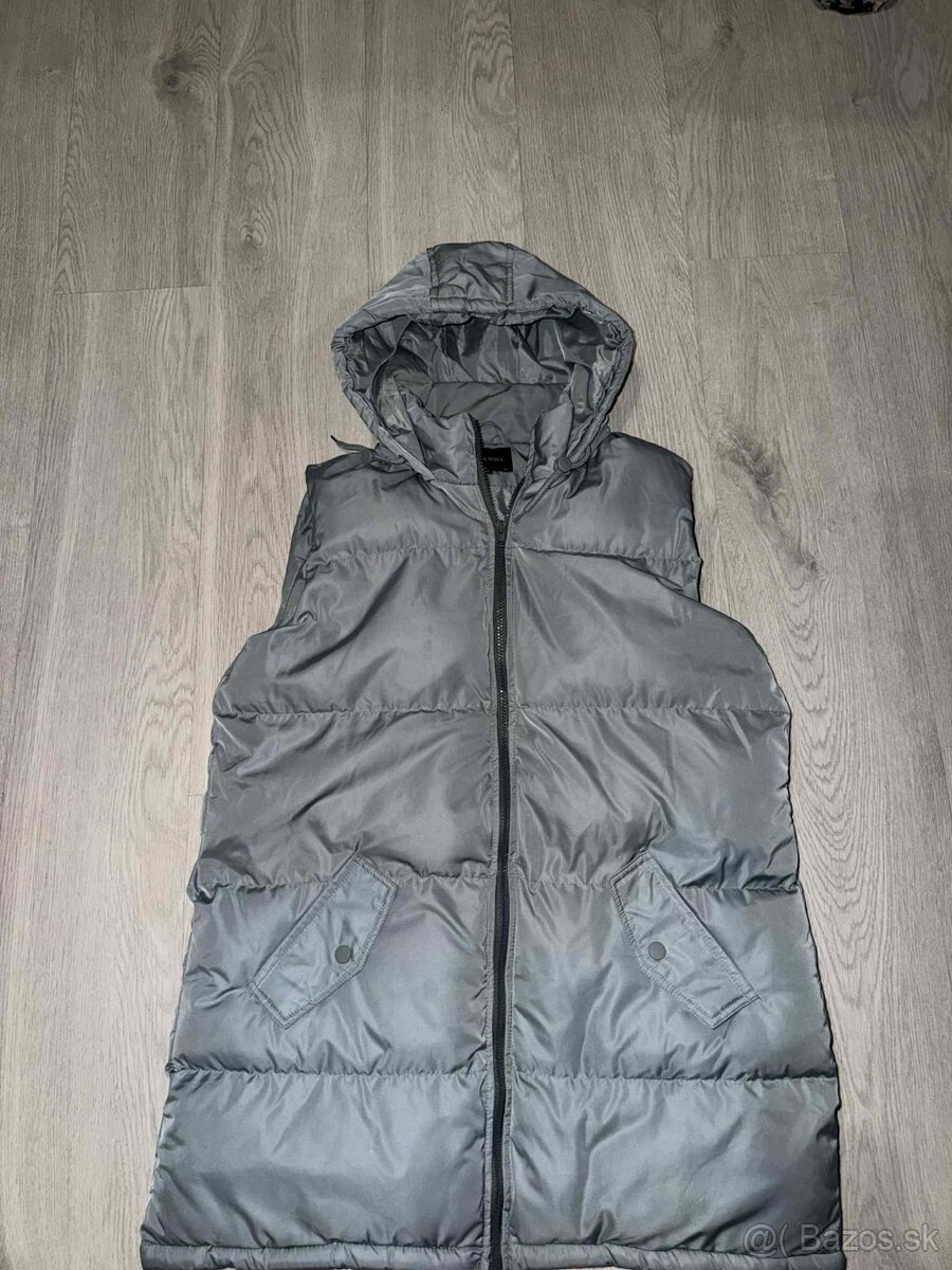 brave soul siva damska zimna predlzena vesta - 2