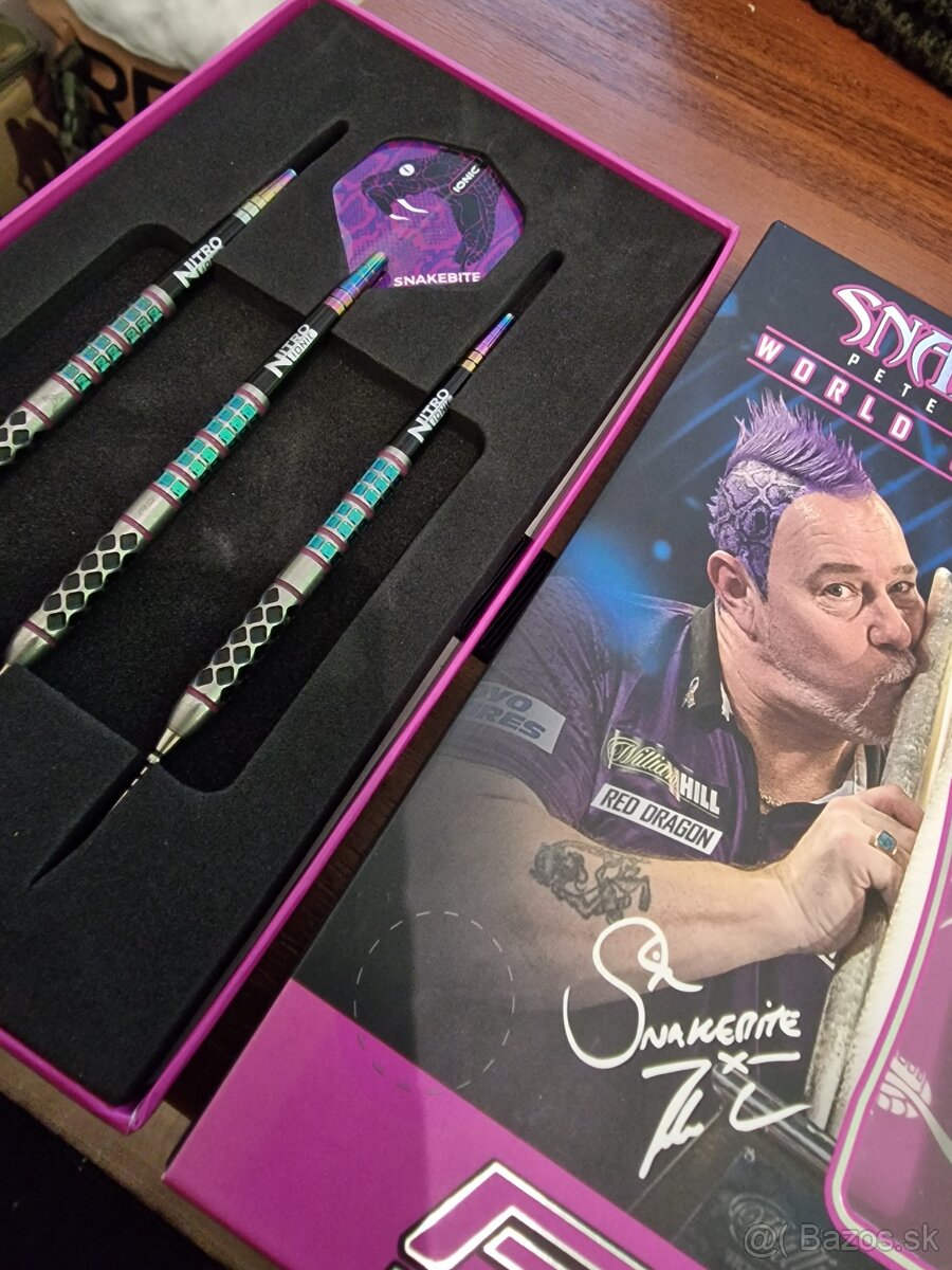 Red Dragon Šípky Peter Wright Snakebite - Supa Venom - 22g - 2