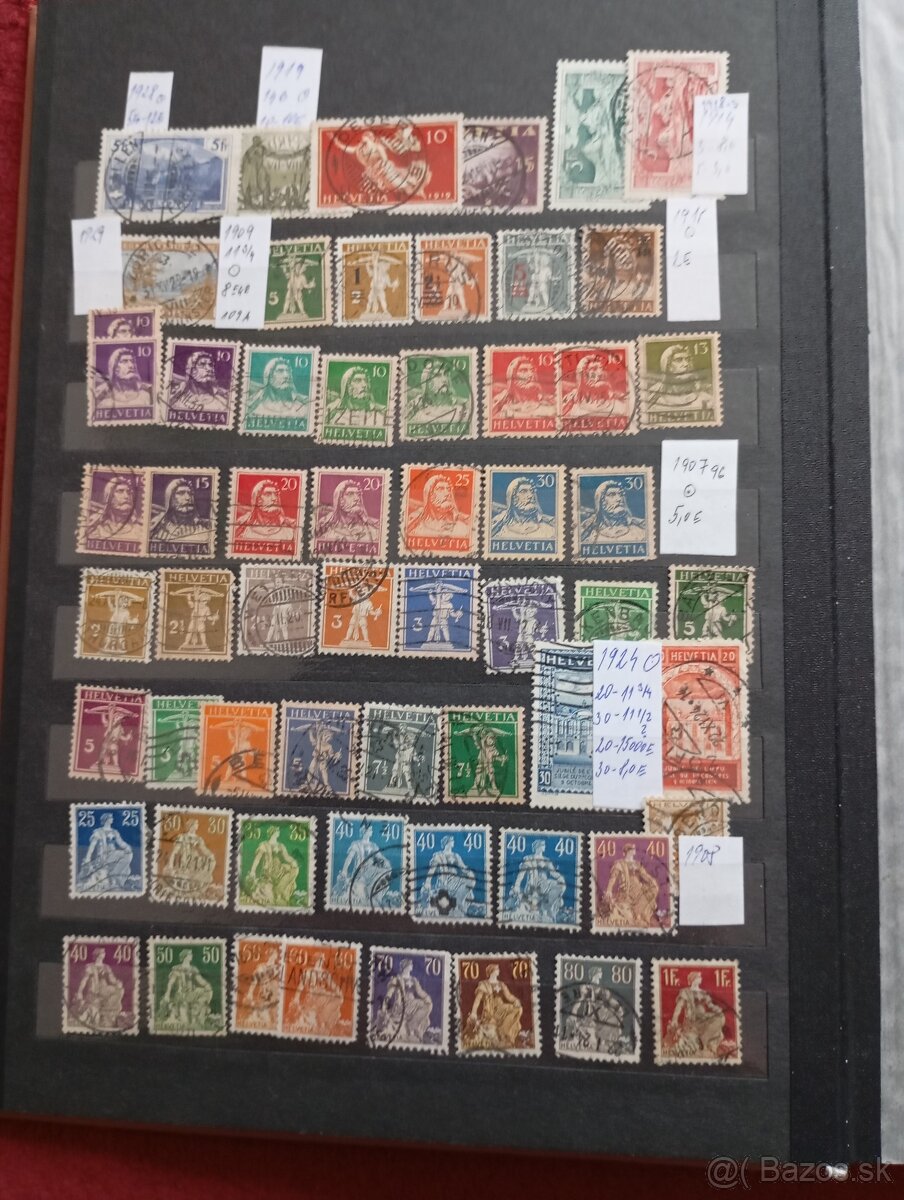 Album známok Švajčiarsko, Francúzsko - 2