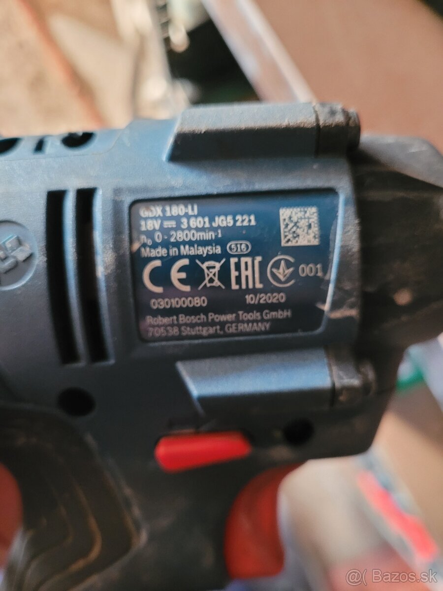 Razový uťahovák BOSCH GDX 180-LI - 2