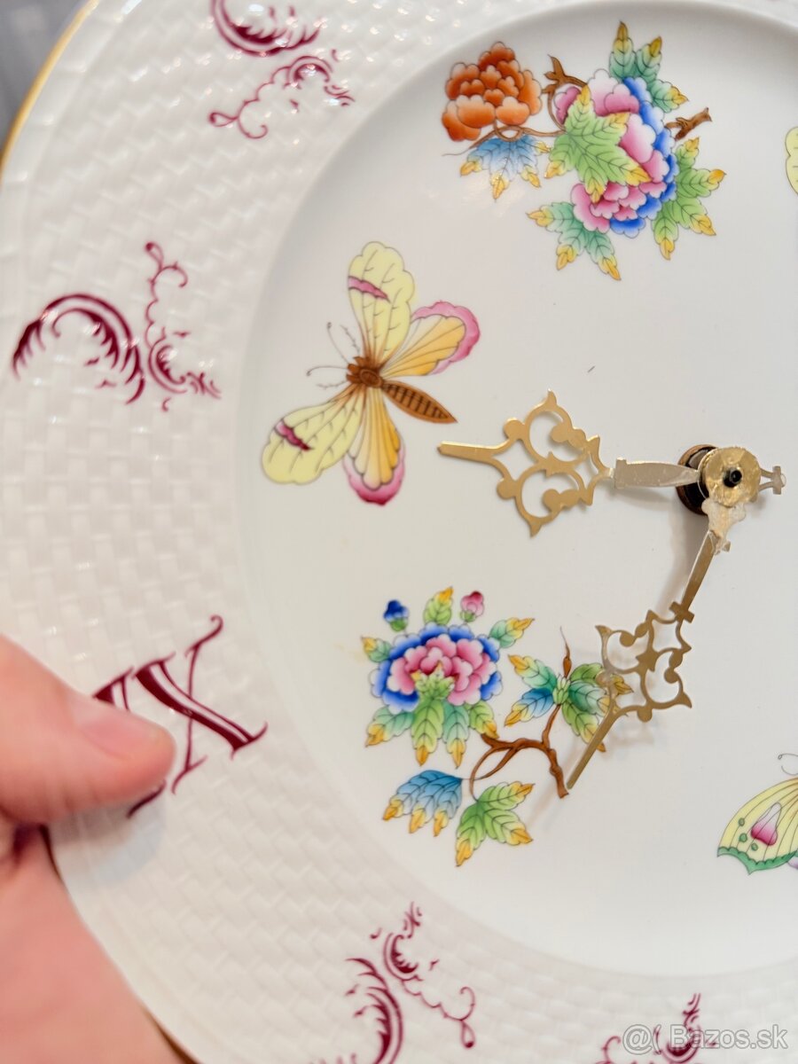 Herrend luxusne zavesne hodiny rucne malovane - 2