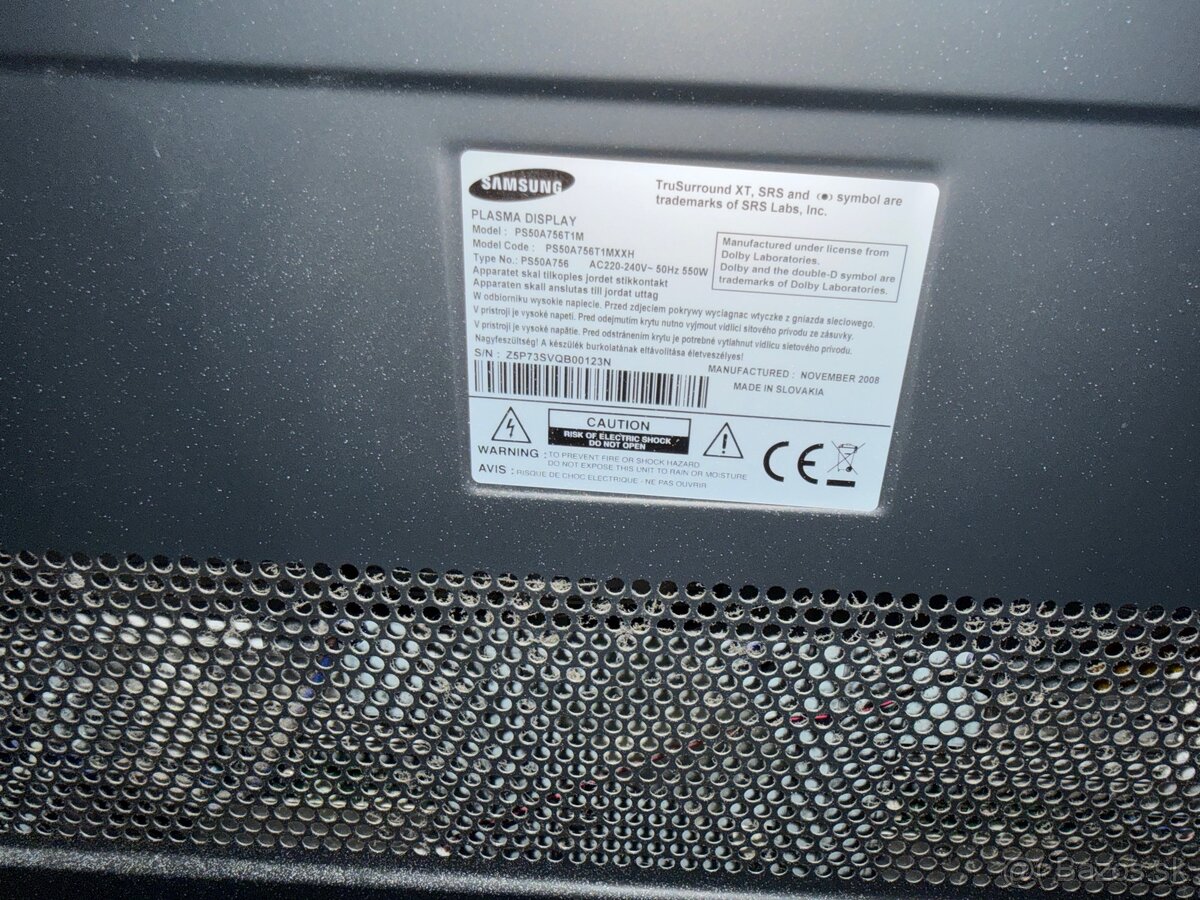Samsung PS50A756 - 2