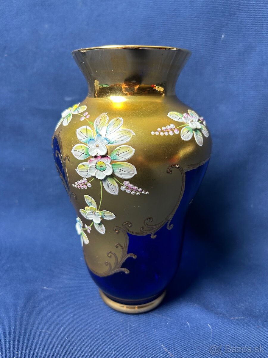 Váza, borské sklo V - 21 cm - 2