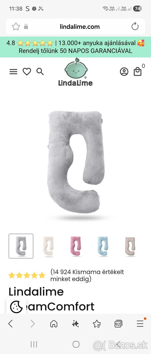 Tehotenský a kojenecký vankúš - 2