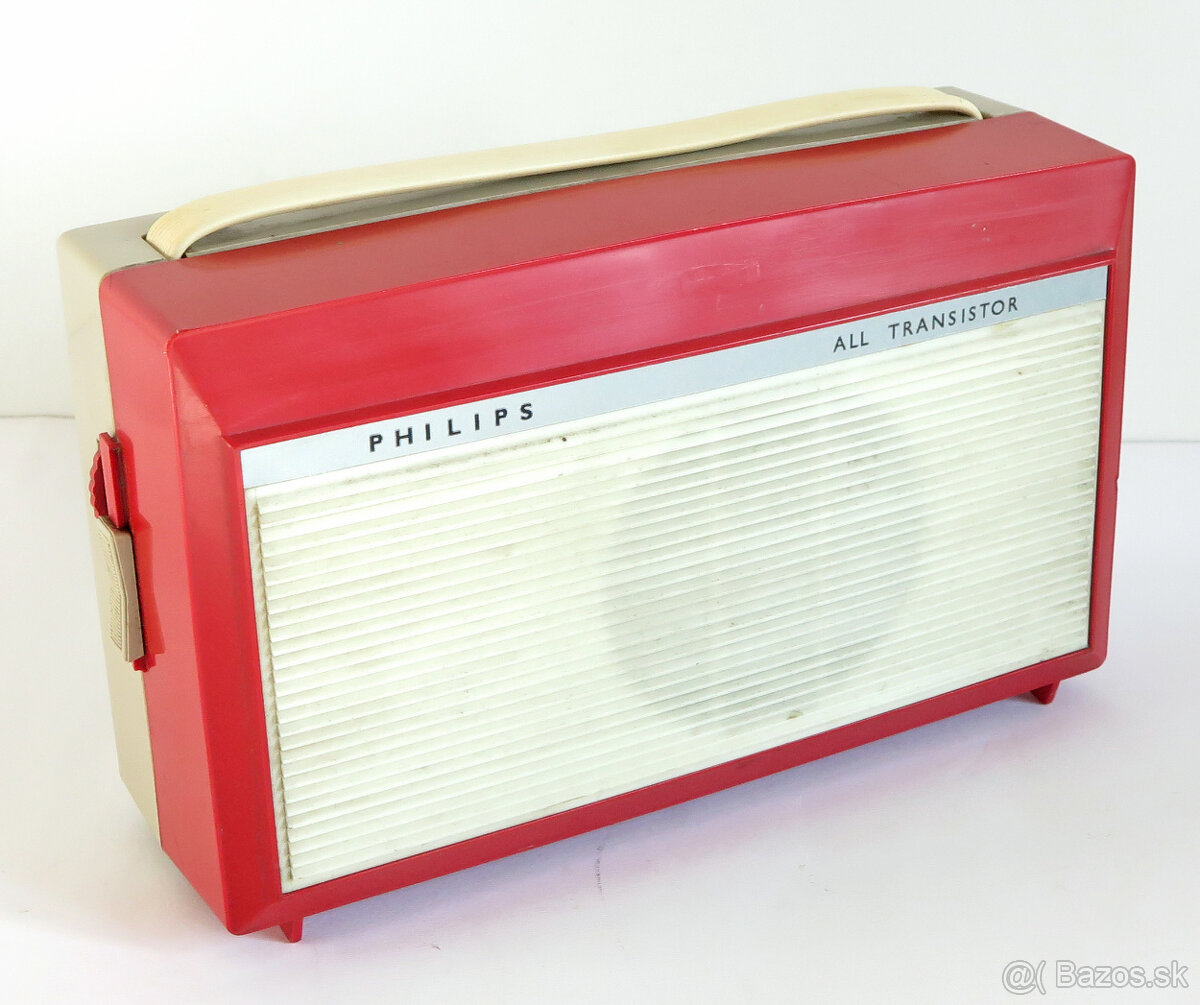 Retro malý prenosný gramofón PHILIPS - 2