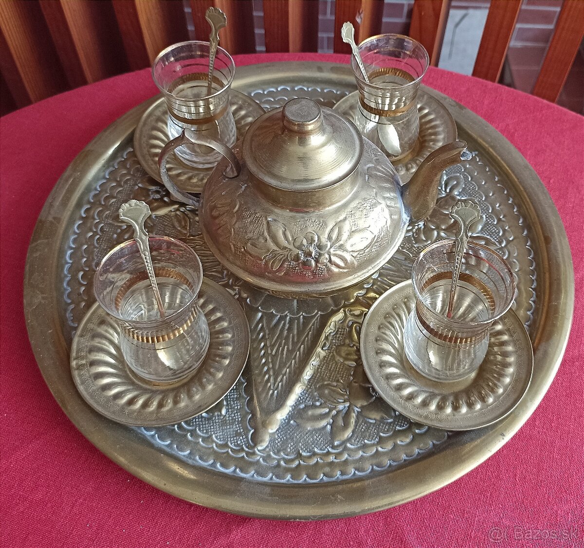 Mosadzná súprava Z turecka - 2