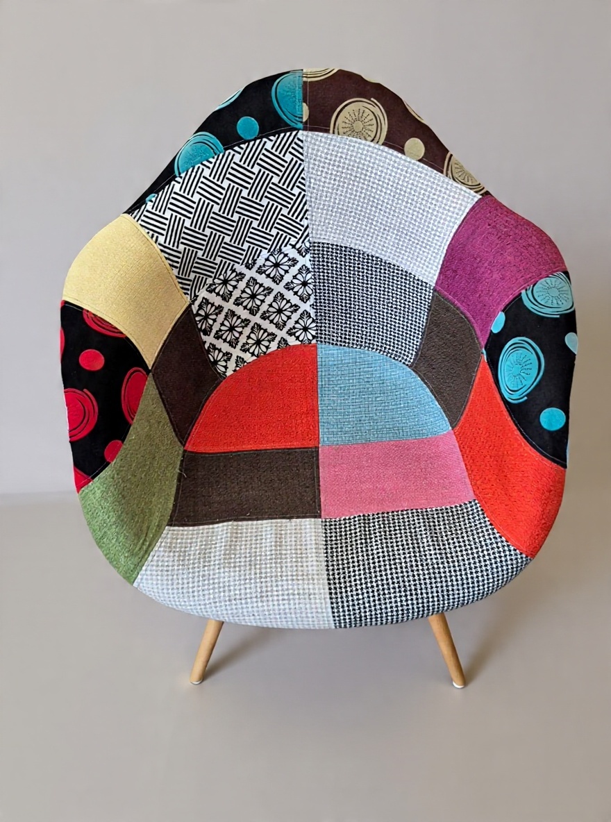 Predám stoličku patchwork - 2